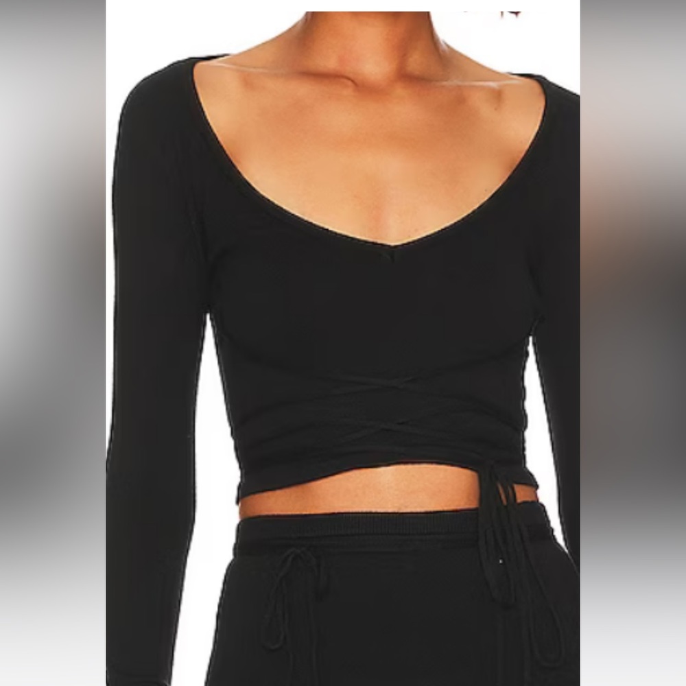 LPA Caliana Tie Top in Black